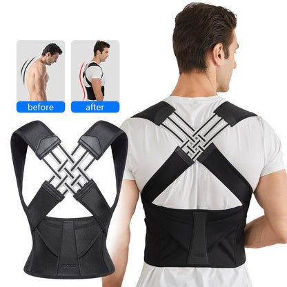 Posture Corrector for Women and Men, Adjustable Shoulder Posture Brace, Back Straightener Posture, Used for Middle and Upper Spine Large