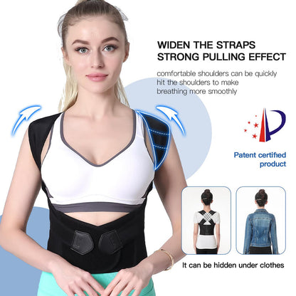 Posture Corrector for Women and Men, Adjustable Shoulder Posture Brace, Back Straightener Posture, Used for Middle and Upper Spine Large