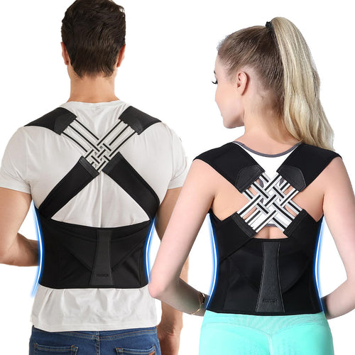 Posture Corrector for Women and Men, Adjustable Shoulder Posture Brace, Back Straightener Posture, Used for Middle and Upper Spine Large