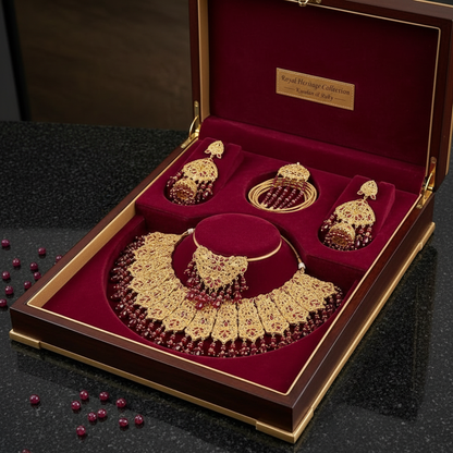 ✨ “Zauqaaf Premium Elegant Jewellery Set – Timeless Style & Luxury Shine” ✨