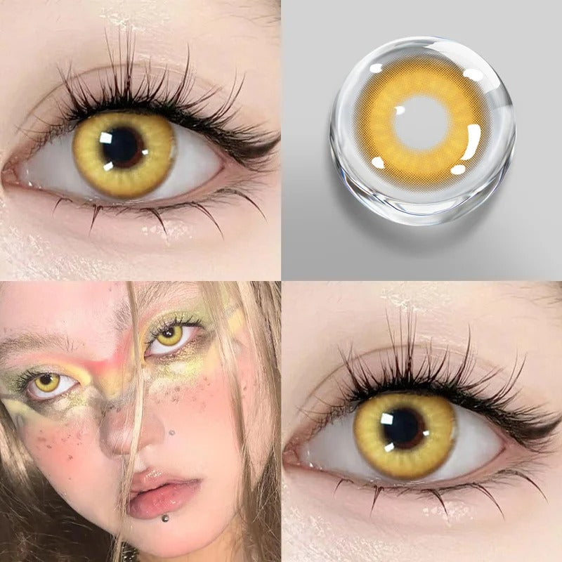 Mill Creek 1Pair Hot Selling Cosplay Color Contact Lenses for Eyes Red Lenses Degree 0 to -8.00 Anime Beauty Pupil Fast Shipping