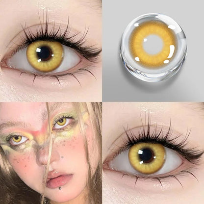 Mill Creek 1Pair Hot Selling Cosplay Color Contact Lenses for Eyes Red Lenses Degree 0 to -8.00 Anime Beauty Pupil Fast Shipping