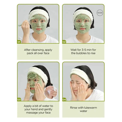 Holy Basil Bubble Cleansing Mask Exfoliating Hydrating Oil Control Natural Formula Long-lasting Moisturizing Gentle Skin Care