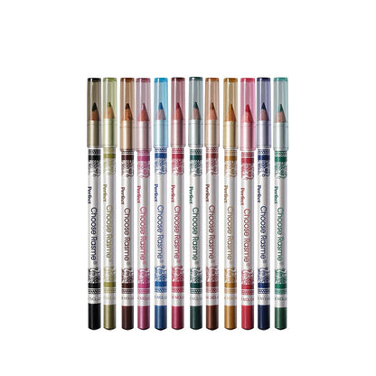 12 Color Eyeliner, Durable Smoked Punk Style Eyeliner, Waterproof, High Pigment, Pearl Luster Eye Shadow Stick