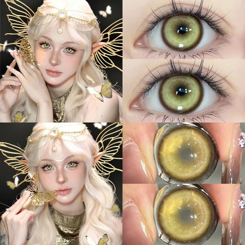Mill Creek 1Pair Hot Selling Cosplay Color Contact Lenses for Eyes Red Lenses Degree 0 to -8.00 Anime Beauty Pupil Fast Shipping