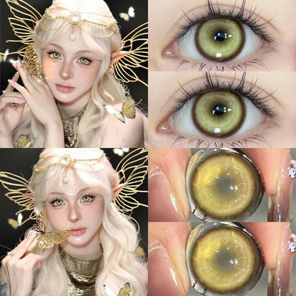 Mill Creek 1Pair Hot Selling Cosplay Color Contact Lenses for Eyes Red Lenses Degree 0 to -8.00 Anime Beauty Pupil Fast Shipping